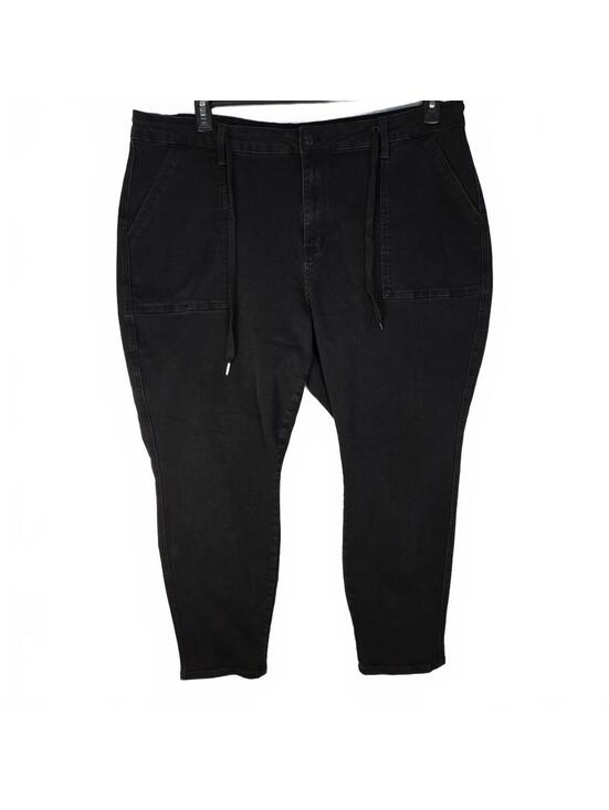 Judy Blue Pants - Judy Blue Black Jogger Jeans 24W Plus Size High Rise Stretch Denim gorpcore